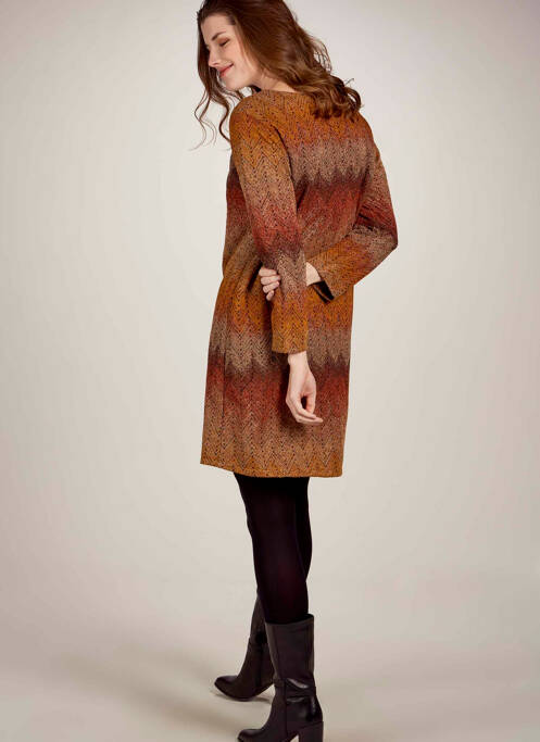 Robe courte orange BELLITA pour femme