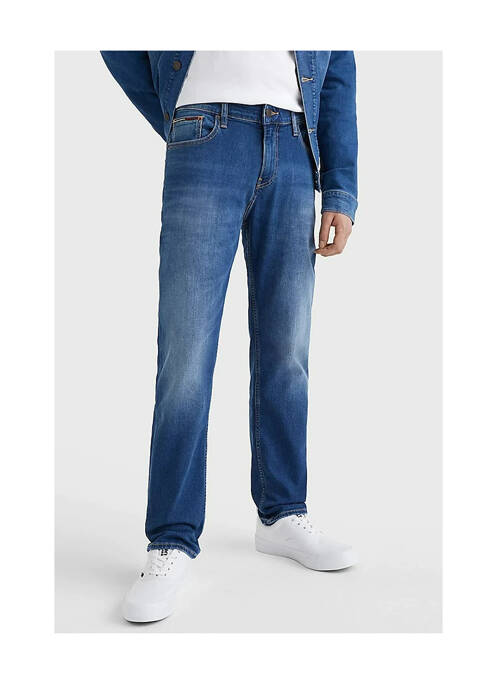 Jeans coupe droite bleu TOMMY HILFIGER pour homme