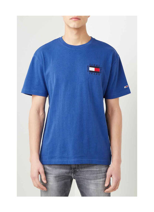 T-shirt bleu TOMMY HILFIGER pour homme