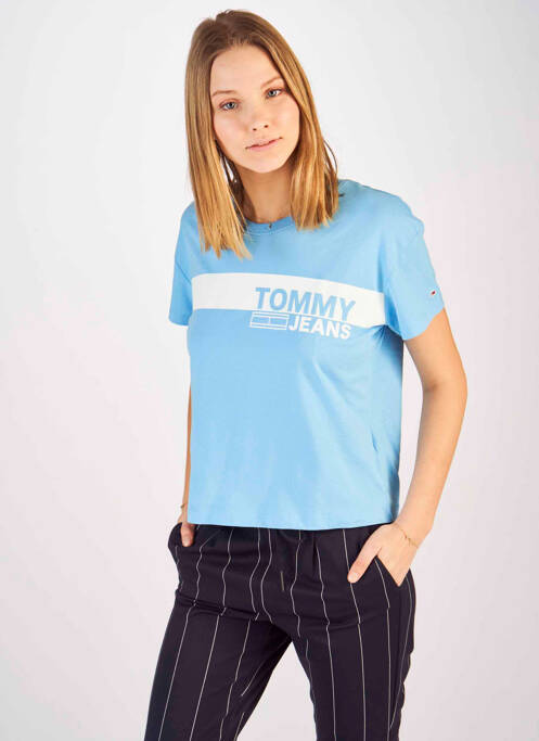 T-shirt bleu TOMMY HILFIGER pour femme