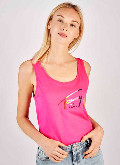 T-shirt rose TOMMY HILFIGER pour femme