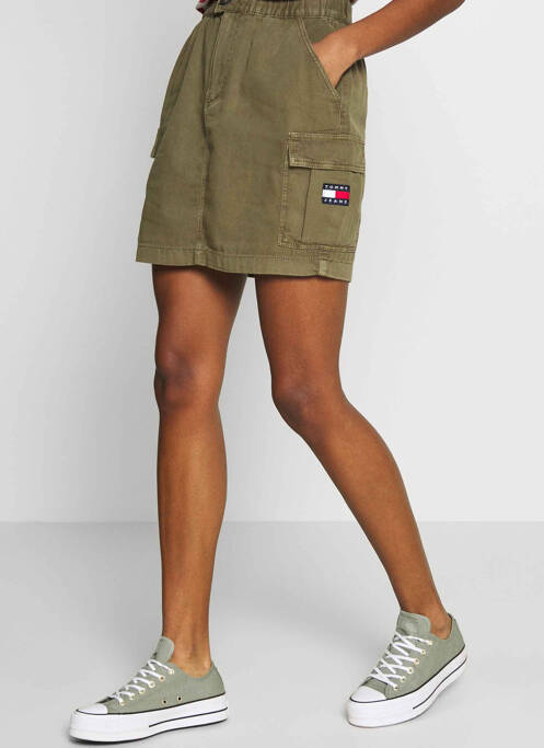 Jupe courte vert TOMMY HILFIGER pour femme