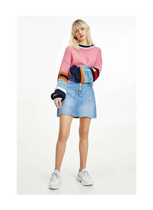 Jupe courte bleu TOMMY HILFIGER pour femme