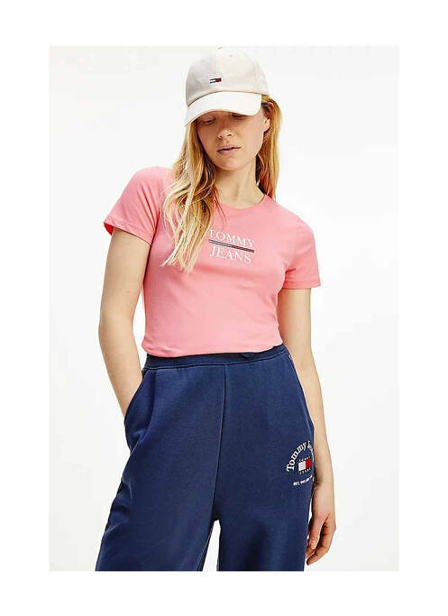T-shirt rose TOMMY HILFIGER pour femme