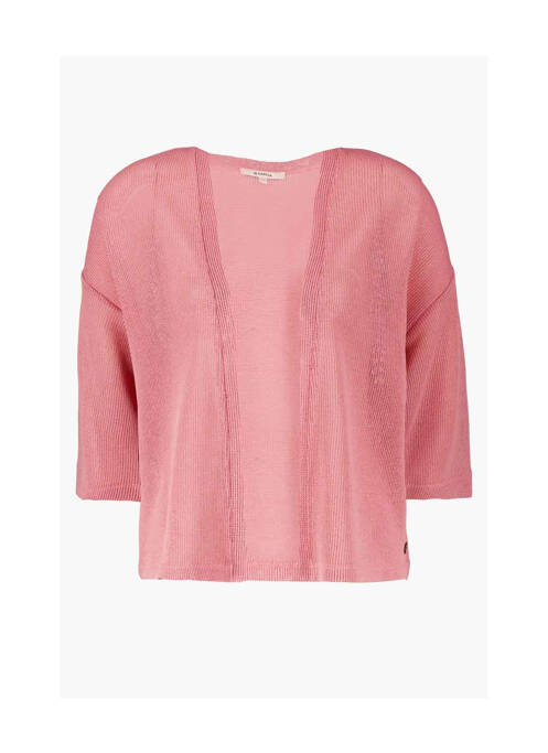 Gilet manches longues rose GARCIA pour femme