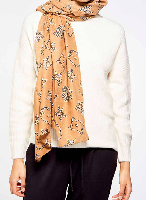 Foulard marron ZEB STYLE LAB  pour femme