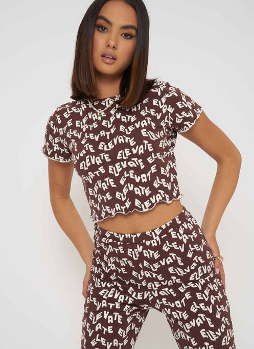 T-shirt marron DAISY STREET pour femme