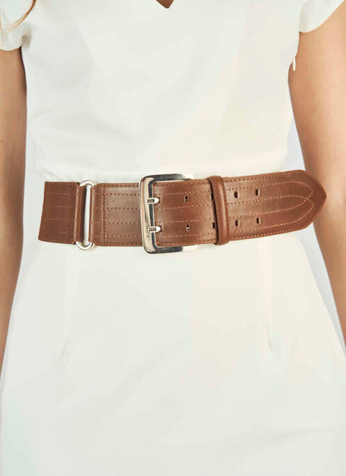 Ceinture marron DEUX. BY ELINE DE MUNCK pour femme