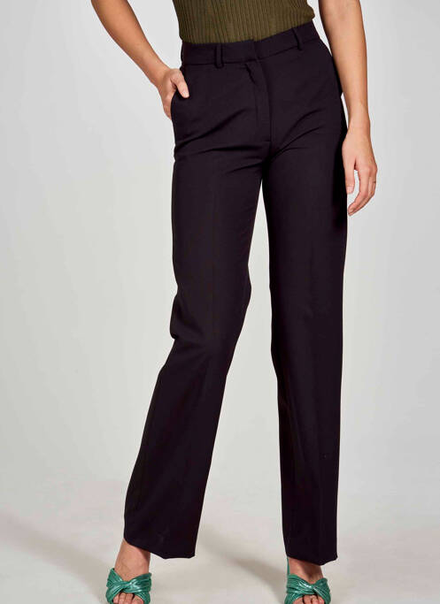 Pantalon droit noir DEUX. BY ELINE DE MUNCK femme