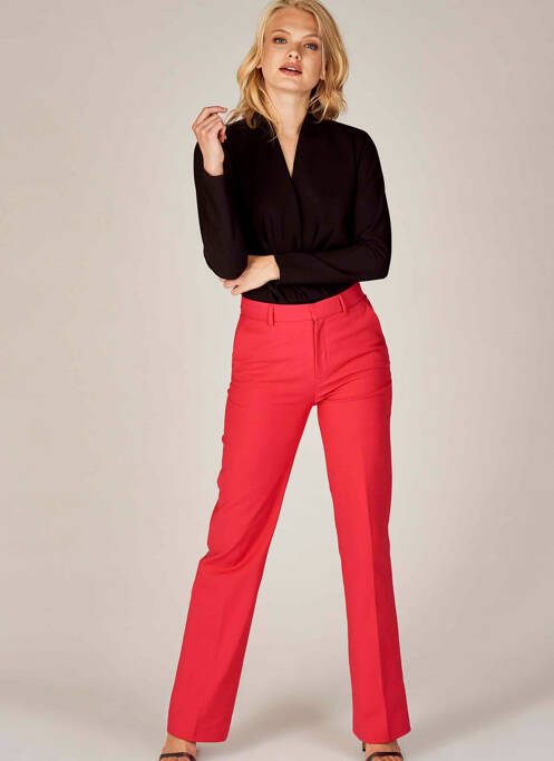 Pantalon droit rose DEUX. BY ELINE DE MUNCK pour femme