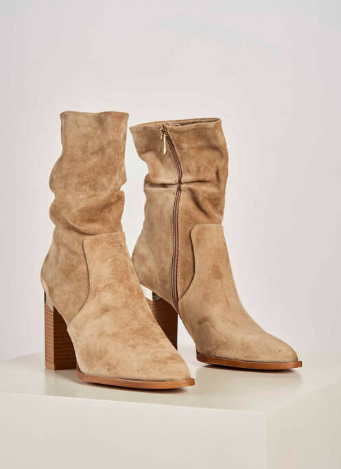 Bottines/Boots taupe DEUX. BY ELINE DE MUNCK femme