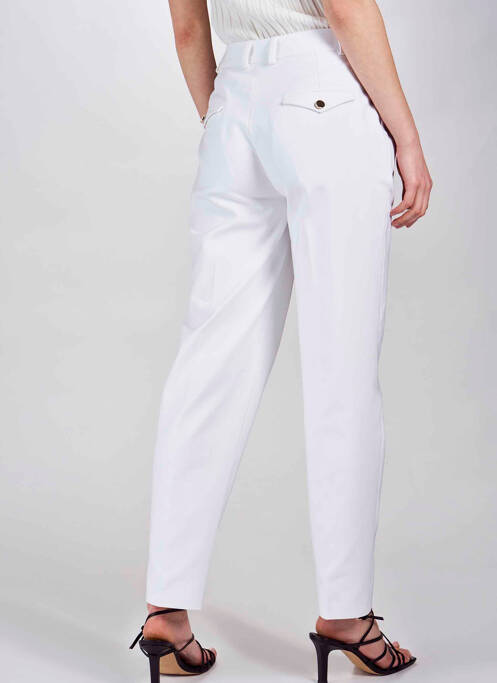 Pantalon droit blanc DEUX. BY ELINE DE MUNCK pour femme
