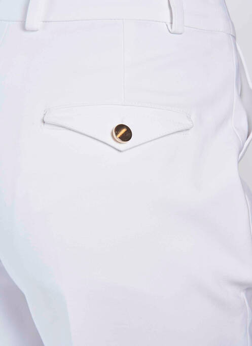 Pantalon droit blanc DEUX. BY ELINE DE MUNCK pour femme