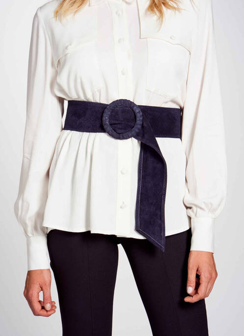 Ceinture noir DEUX. BY ELINE DE MUNCK pour femme