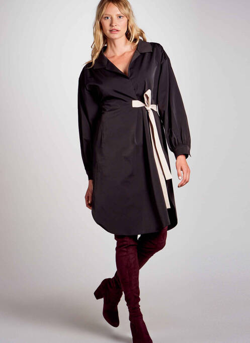 Robe courte noir DEUX. BY ELINE DE MUNCK pour femme