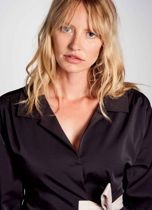 Robe courte noir DEUX. BY ELINE DE MUNCK pour femme