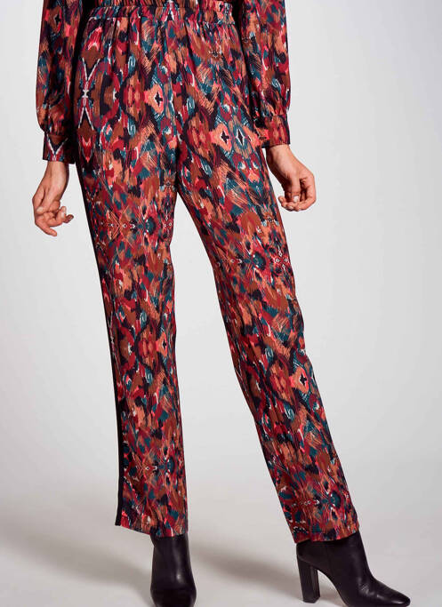 Pantalon droit rouge DEUX. BY ELINE DE MUNCK femme