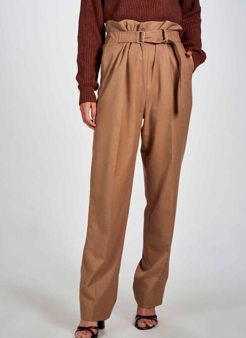 Pantalon chino marron DEUX. BY ELINE DE MUNCK femme