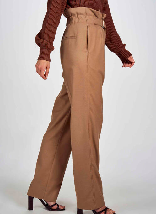 Pantalon chino marron DEUX. BY ELINE DE MUNCK femme