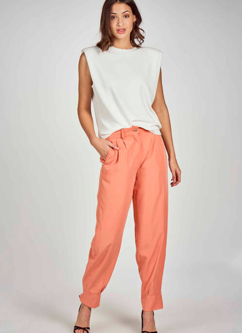 Pantalon chino orange DEUX. BY ELINE DE MUNCK pour femme