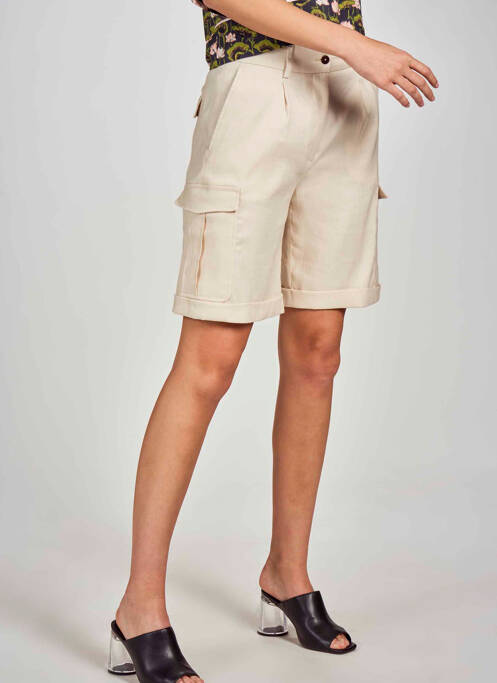 Bermuda beige DEUX. BY ELINE DE MUNCK pour femme