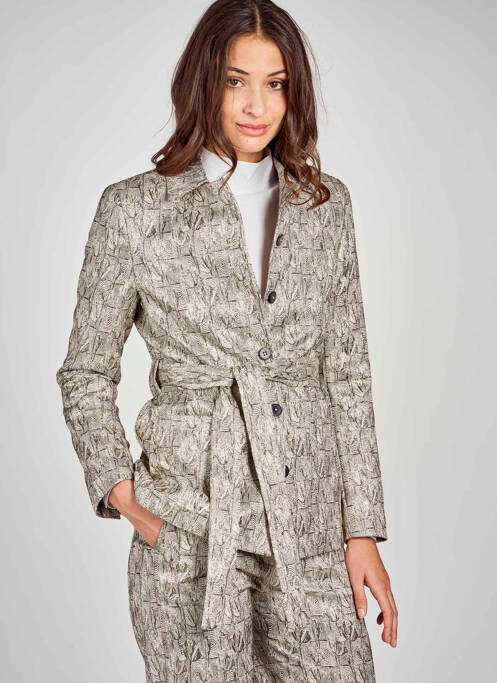 Blazer beige DEUX. BY ELINE DE MUNCK pour femme