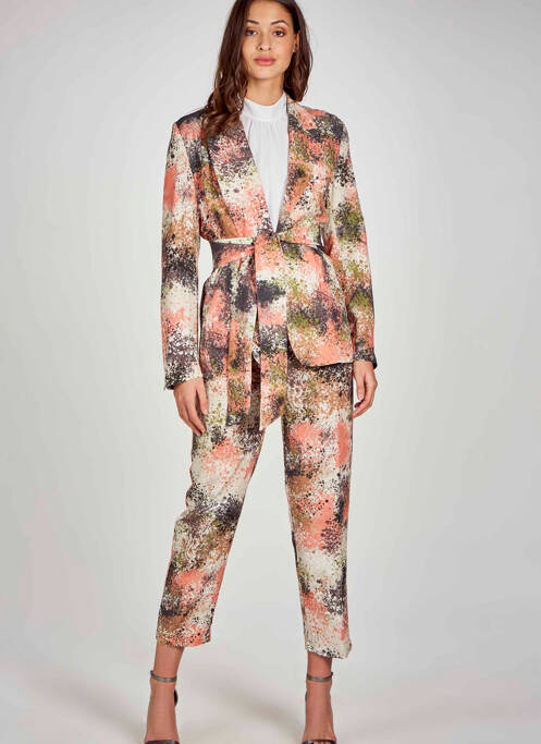 Pantacourt orange DEUX. BY ELINE DE MUNCK pour femme