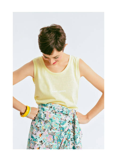 Débardeur jaune MOLLY BRACKEN pour femme