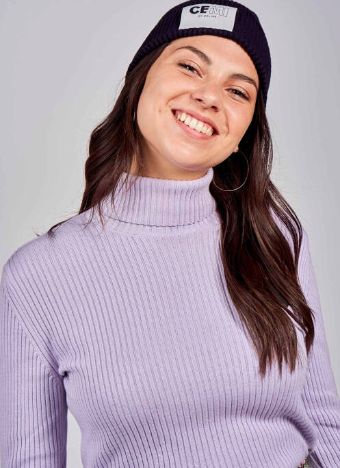 Bonnet bleu CEMI pour femme