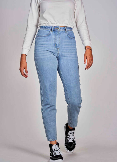 Jean coupe Mom bleu CEMI pour femme