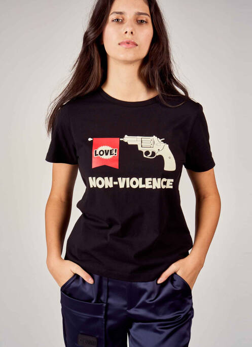 T-shirt noir CEMI pour femme