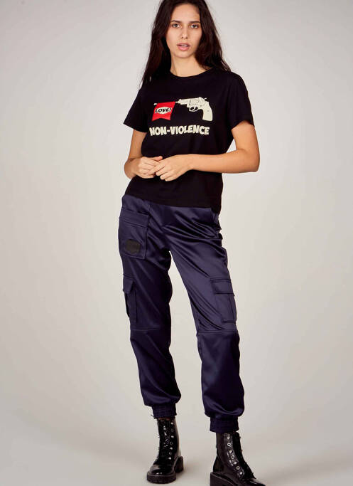 T-shirt noir CEMI pour femme