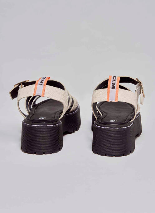 Sandales/Nu pieds blanc CEMI femme