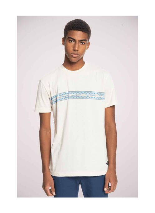 T-shirt beige QUIKSILVER pour homme