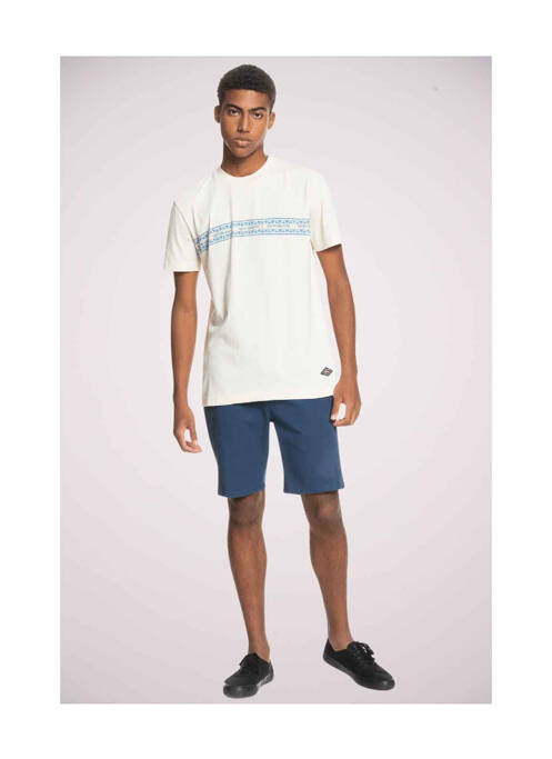 T-shirt beige QUIKSILVER pour homme