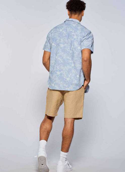 Chemise manches courtes bleu QUIKSILVER pour homme