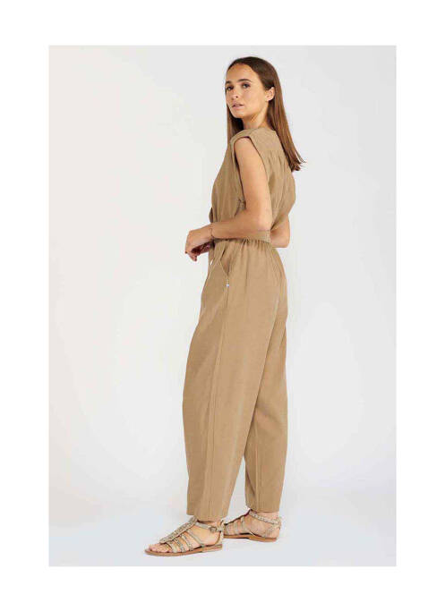 Combi-pantalon beige LE TEMPS DES CERISES pour femme