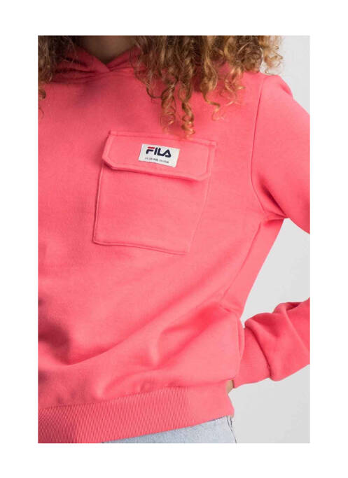Sweat-shirt à capuche orange FILA pour fille