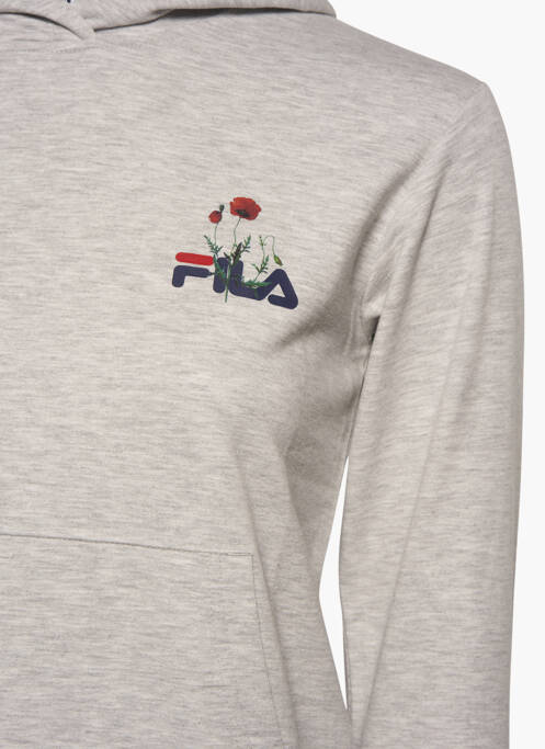 Sweat-shirt à capuche gris FILA pour fille