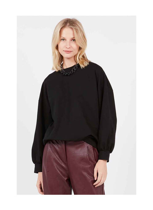 Sweat-shirt noir PLEASE pour femme