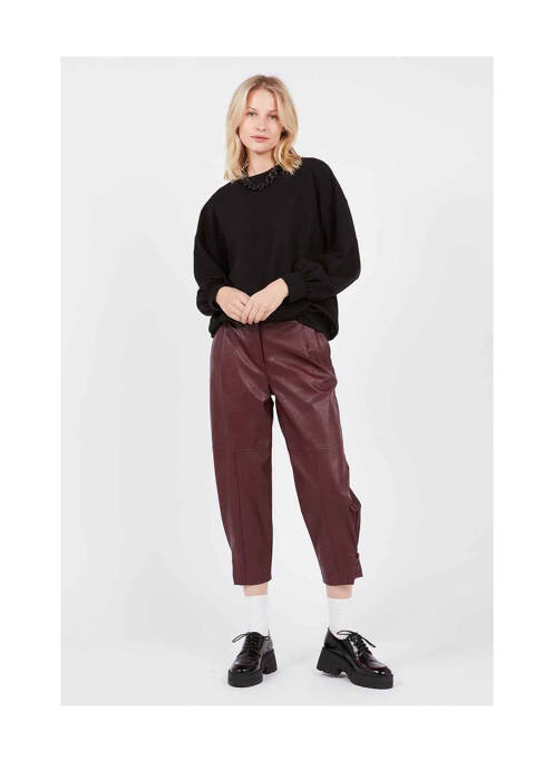 Sweat-shirt noir PLEASE pour femme