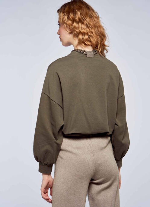 Sweat-shirt vert PLEASE pour femme