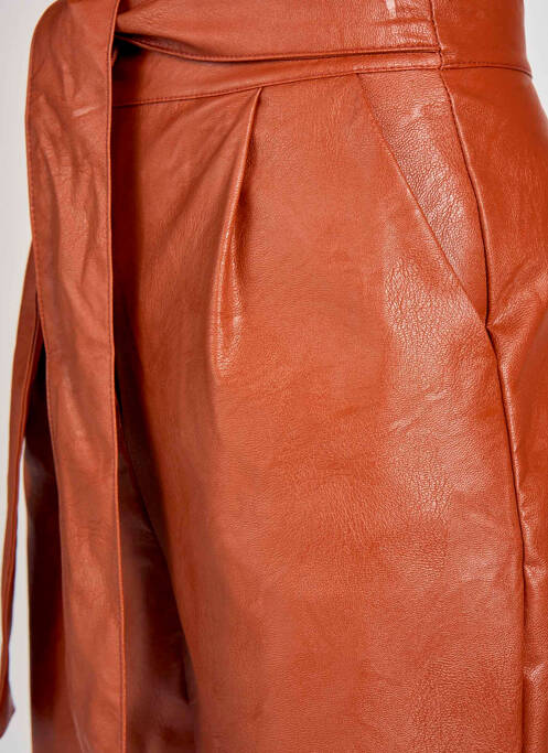 Pantalon droit marron FOUDRE BY AURELIE VAN DAELEN pour femme