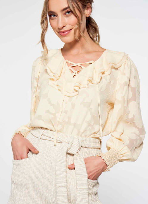 Short beige FOUDRE BY AURELIE VAN DAELEN pour femme