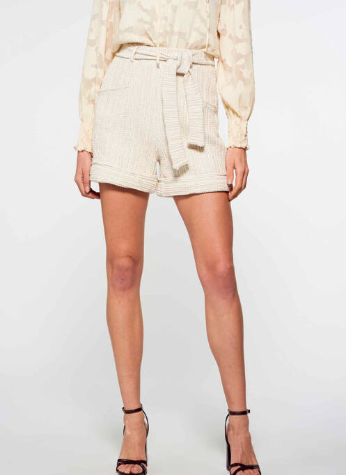 Short beige FOUDRE BY AURELIE VAN DAELEN pour femme