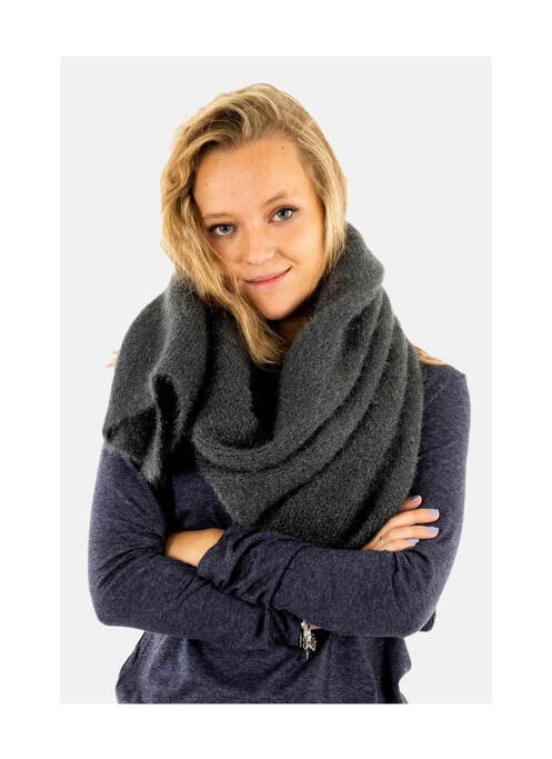 Echarpe gris LE TEMPS DES CERISES femme