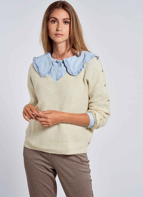 Pull blanc LE TEMPS DES CERISES femme