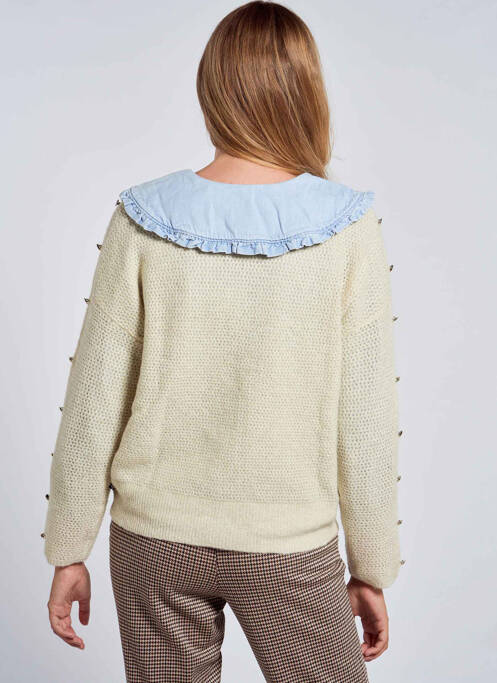 Pull blanc LE TEMPS DES CERISES femme