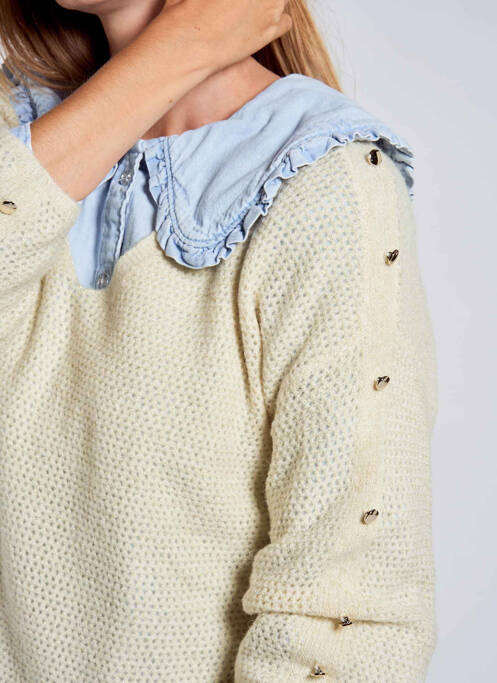 Pull blanc LE TEMPS DES CERISES femme