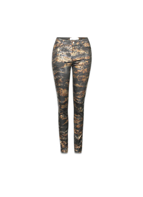 Pantalon slim noir PIECES pour femme